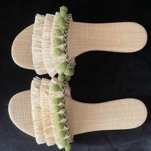 BCBGeneration Gemma straw sandals